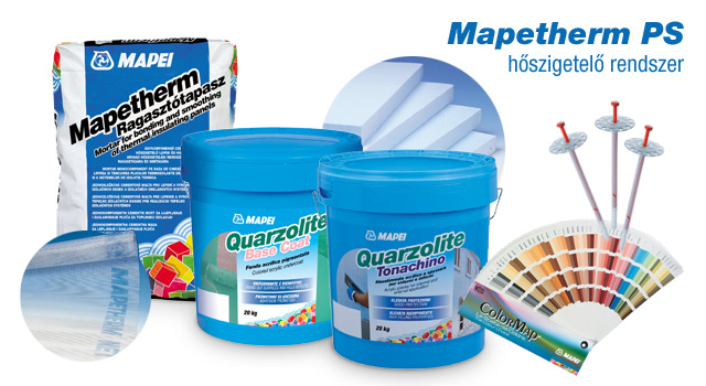 Mapei Mapetherm PS polisztirolos homlokzati hőszigetelő rendszer