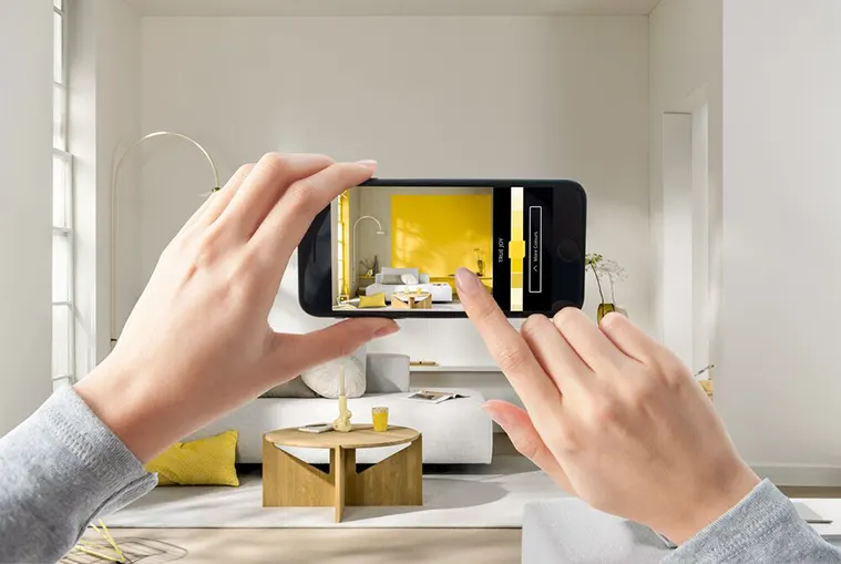 Dulux Visualizer alkalmaz&aacute;s telefonon