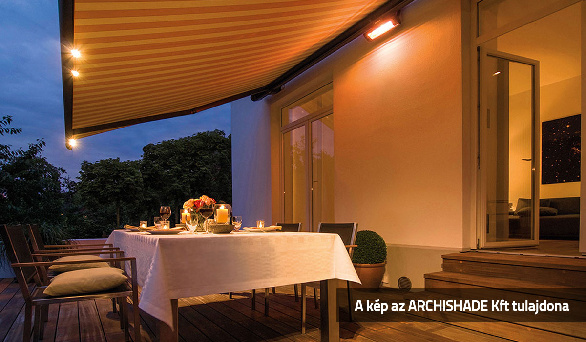 Idillikus hangulat a napellenző alatt hűvösebb időkben is a kényelmi extrákkal