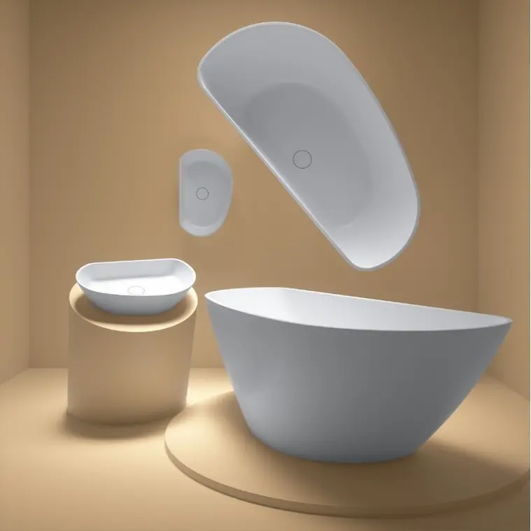 AREZZO design öntöttmárvány térkád