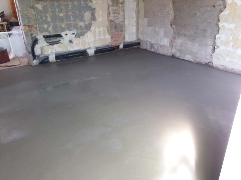 A vízszintes aljzathoz először vezető sávokat húztunk