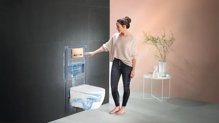 Geberit WC-rendszer gazdaságos és hatékony öblítéssel