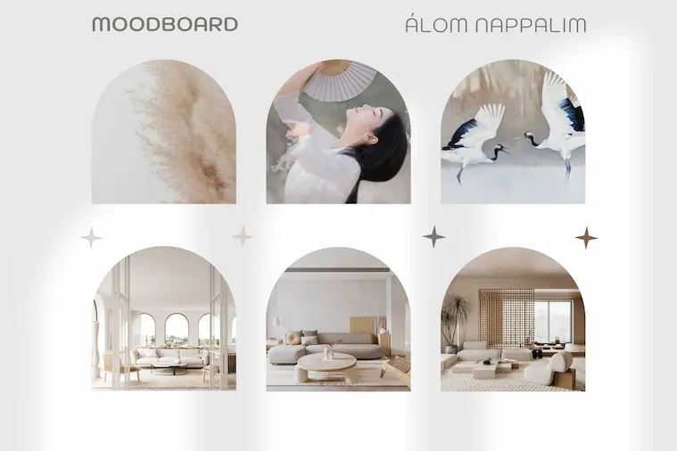 Álom nappalim moodboard