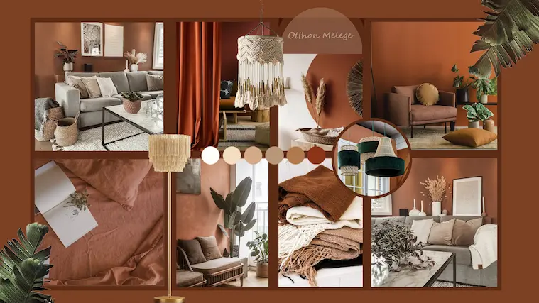 Család modell moodboard, tervező: Baktai Bianca