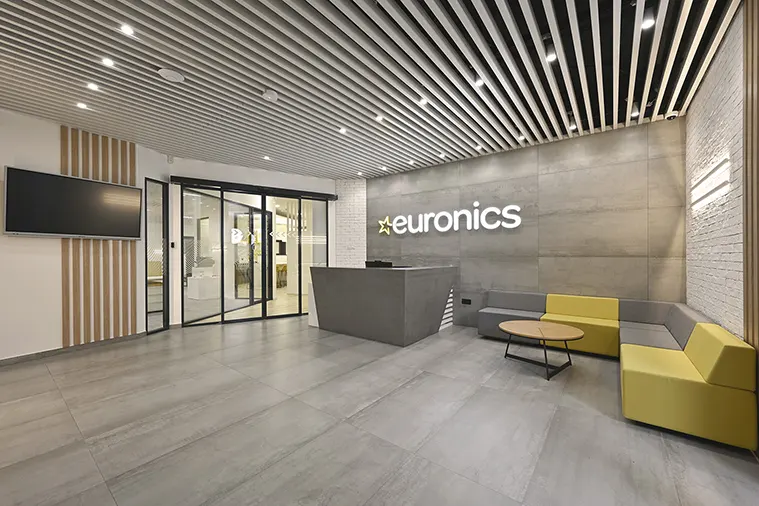 A győztes pályamű az Euronics új, budapesti irodájának kialakításáról szól