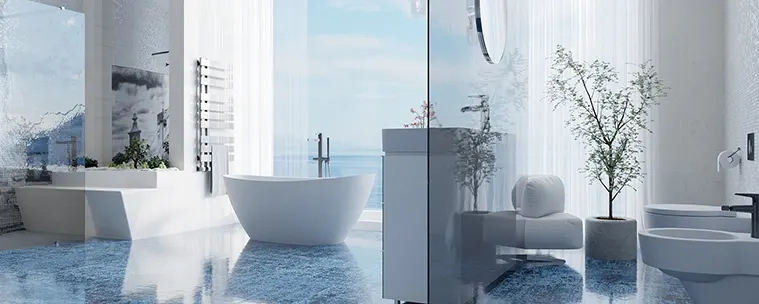 Kárpáti Krisztina lakberendező, az Év fürdőszobája 2025 pályázat 1. helyezettje