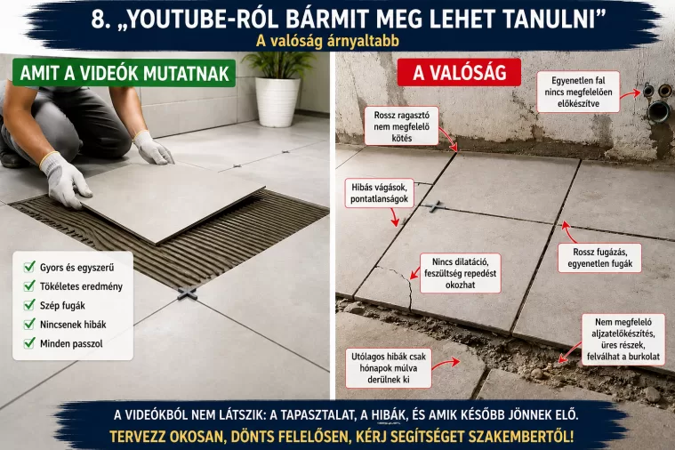 Hibák burkolásnál