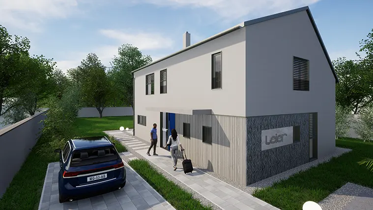 Leier Mintaház építése Szentendrén