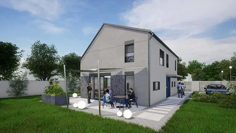 Leier Mintaház építése Szentendrén