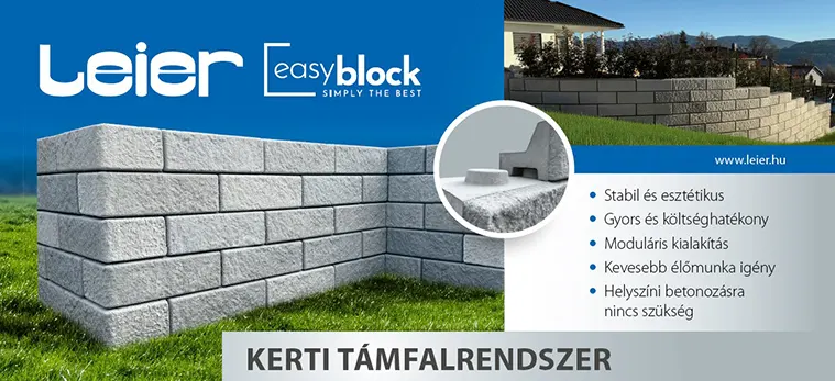 Leier Easyblock támfal