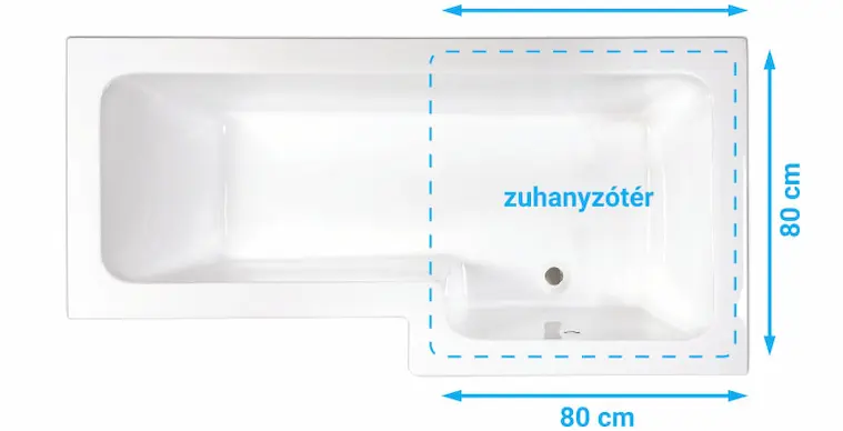 Fürdőkádból zuhanyzó