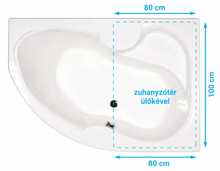 Fürdőkádból zuhanyzó
