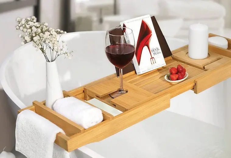 M-Acryl bambusz állítható kádtálca