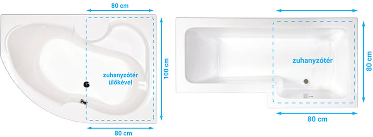 M-Acryl Azalia és Linea kád