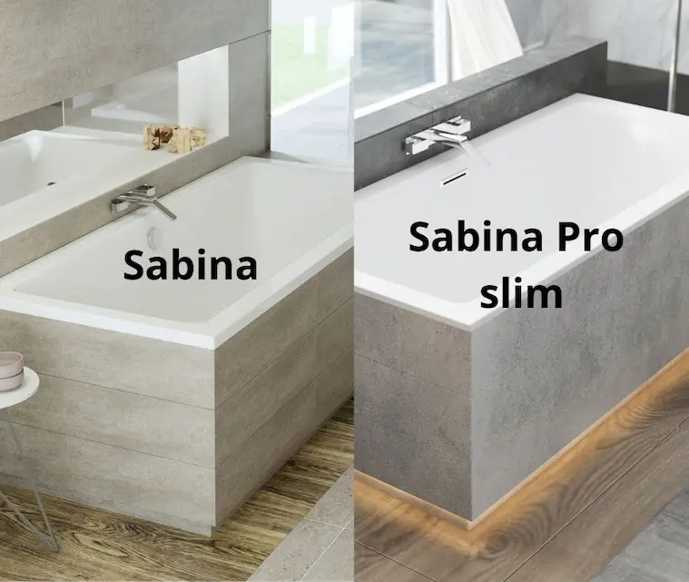 M-Acryl Sabina egyenes kád