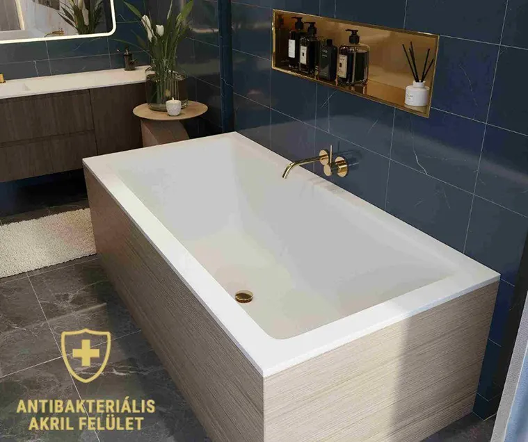 Sabina Pro Slim matt fehér fürdőkád