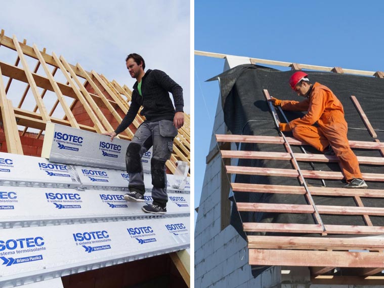 ISOTEC szarufán kívüli tetőszigetelés