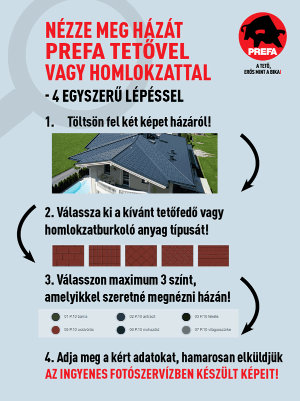 PREFA alumínium tetőfedés