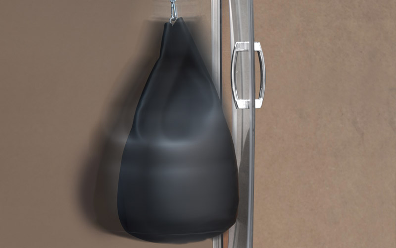 Edzett üveg zuhanykabin