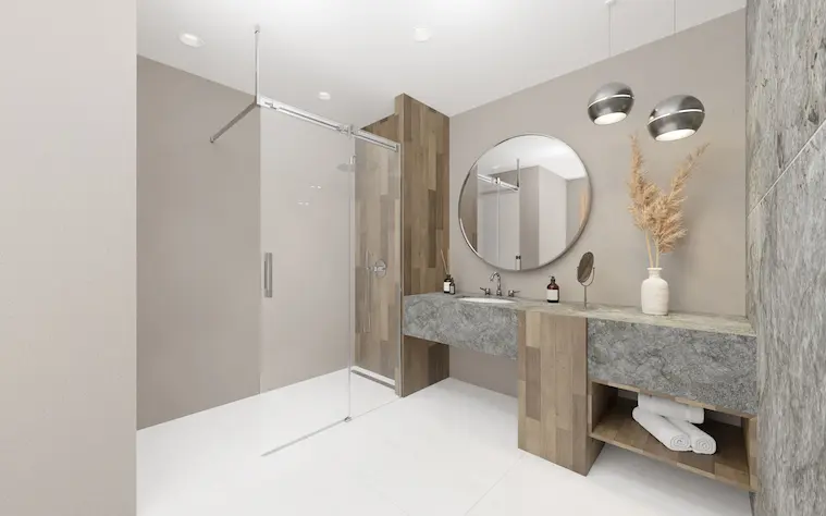 Espera Pro walk-in zuhanyfal (oldalfal helyett mennyezeti rögzítéssel)
