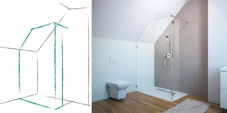 Radaway zuhanykabin egyedi kivitelben