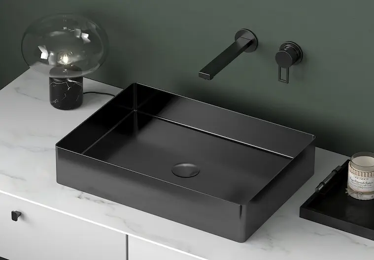 Sapho Aurum inox mosd&oacute; antracit sz&iacute;nben