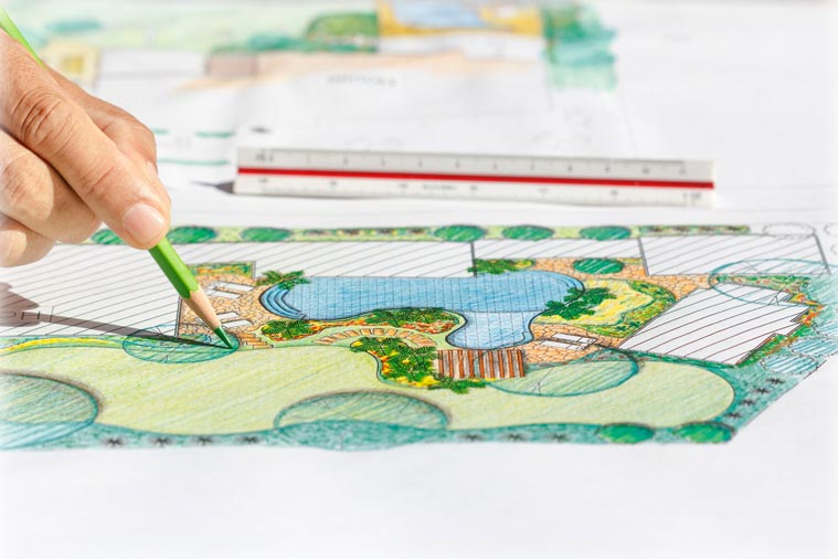 Kerttervező l&aacute;tv&aacute;nyterve