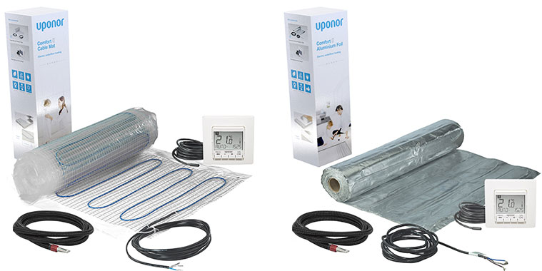 Uponor elektromos padl&oacute;fűt&eacute;s