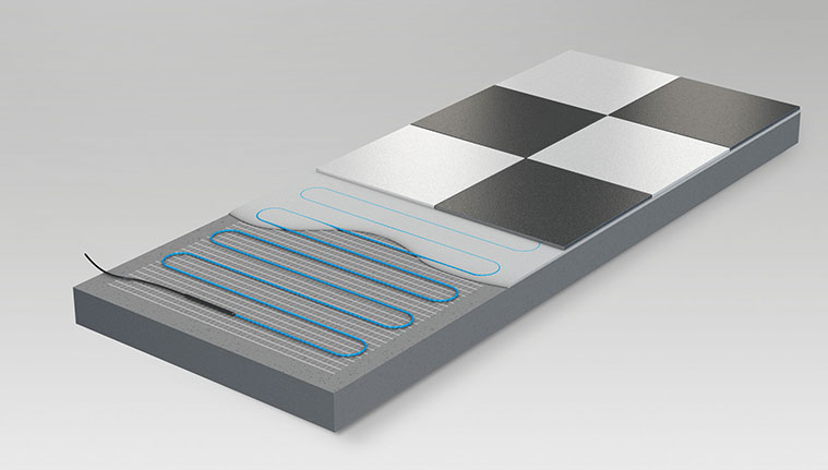 Uponor elektromos padl&oacute;fűt&eacute;s