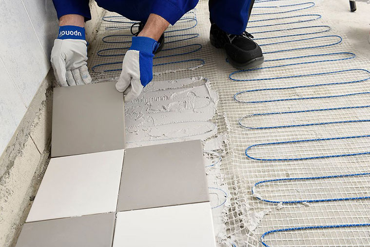 Uponor elektromos padl&oacute;fűt&eacute;s