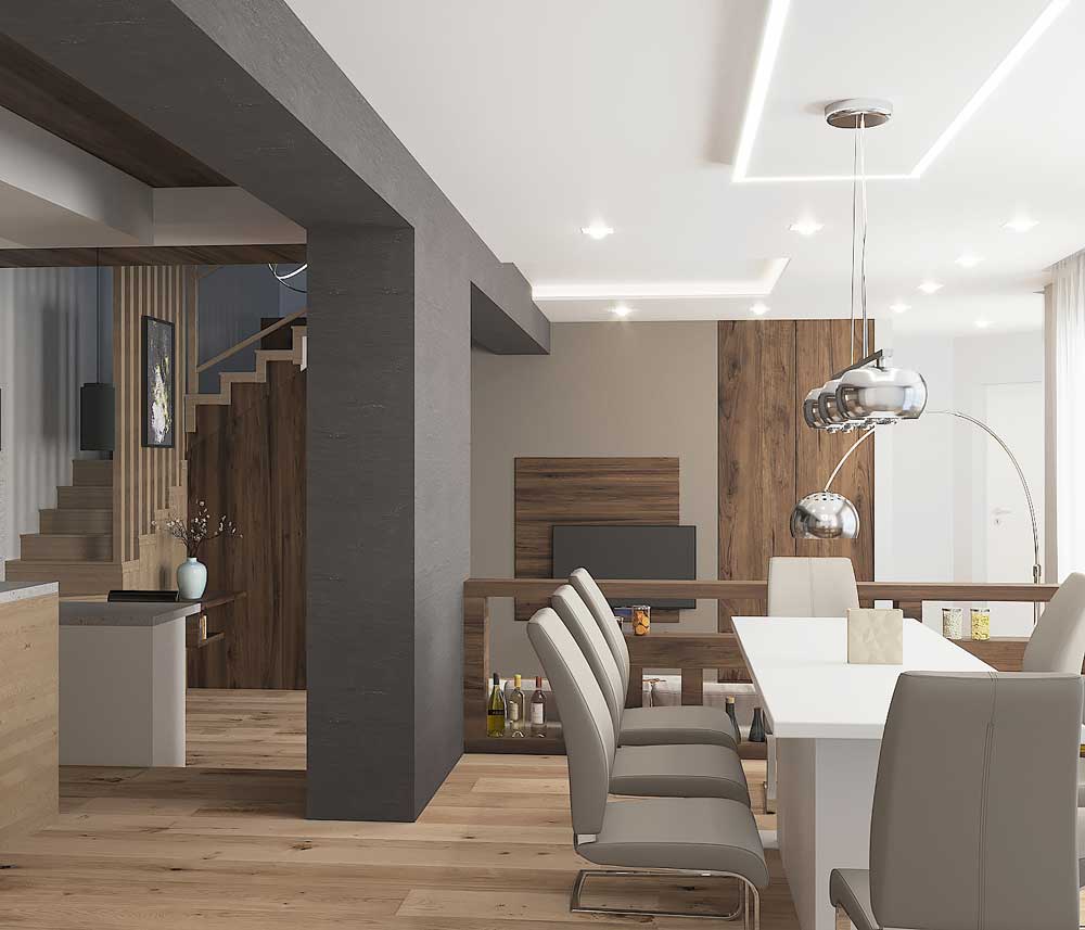 Változatos burkolatok a lakóterekben