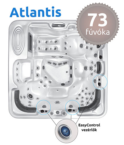 VitalSpa Atlantis masszázsmedence