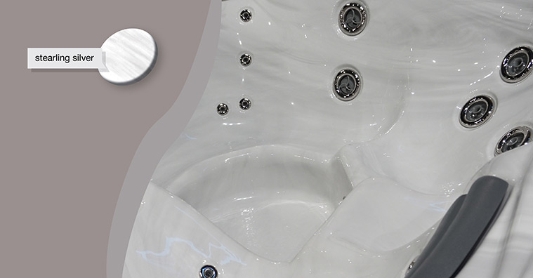 VitalSpa Sterling Silver masszázsmedence szín