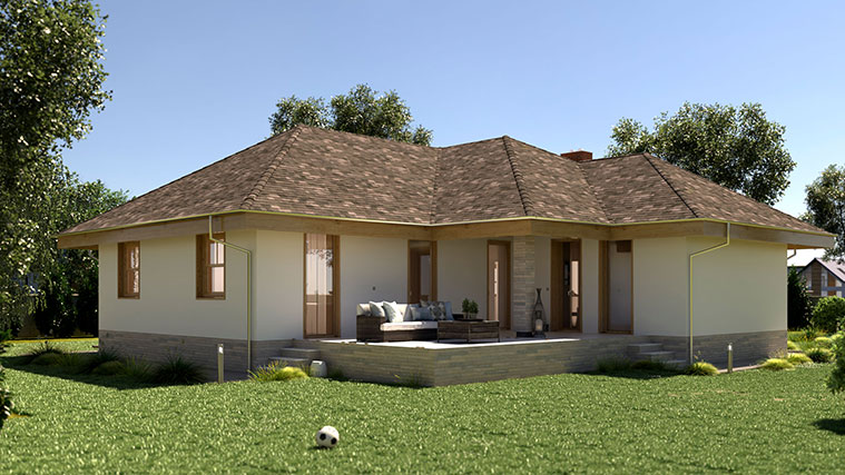 Családi ház, mely az Ytong Kész Ház programjával épült