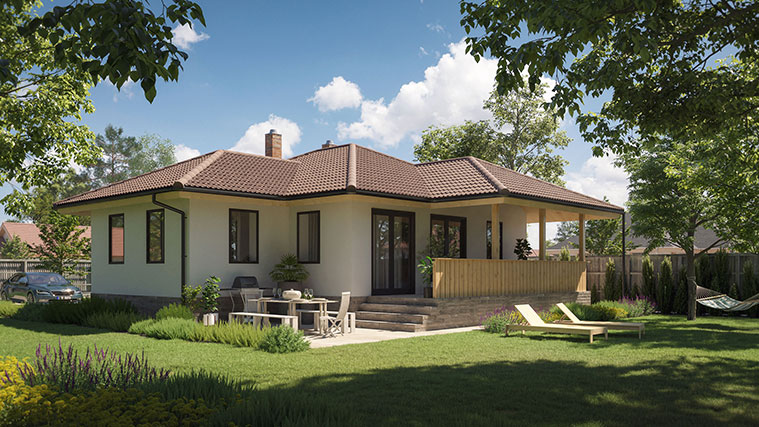 Családi ház, mely az Ytong Kész Ház programjával épült