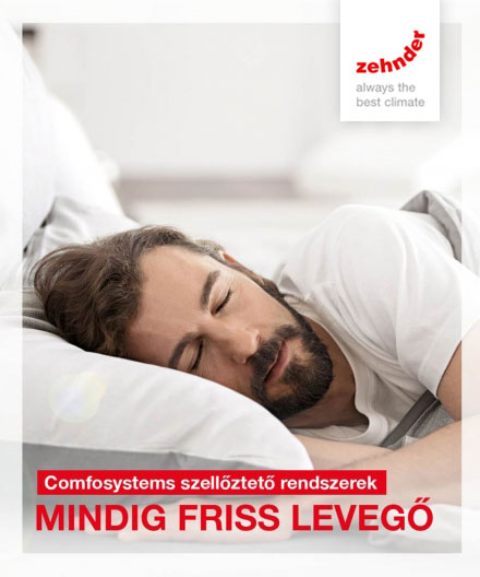 Zehnder hővisszanyerő szellőztető rendszer