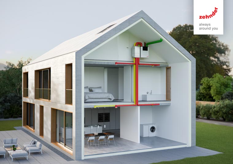 Zehnder E350 hőcser&eacute;lő szellőztető