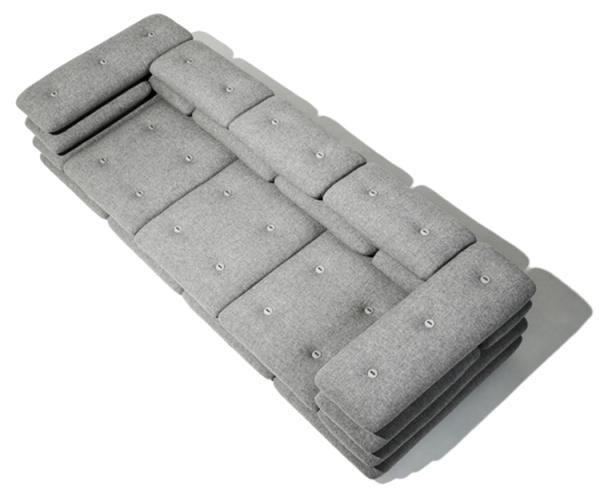 A Brick kanapé felülnézetből