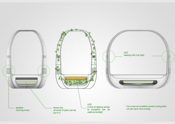 Beépített hangfal, lámpa