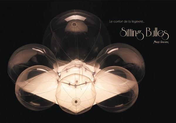 Strandlabdákból fotel