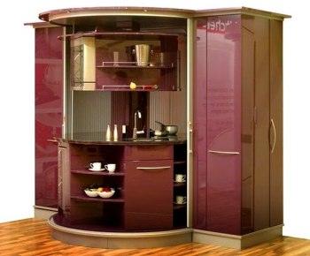 Mini konyha bordóban