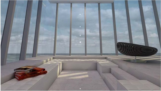 Különleges nyaraló Ausztráliában (forrás: modscape.com.au) Panoráma a nyaralóból