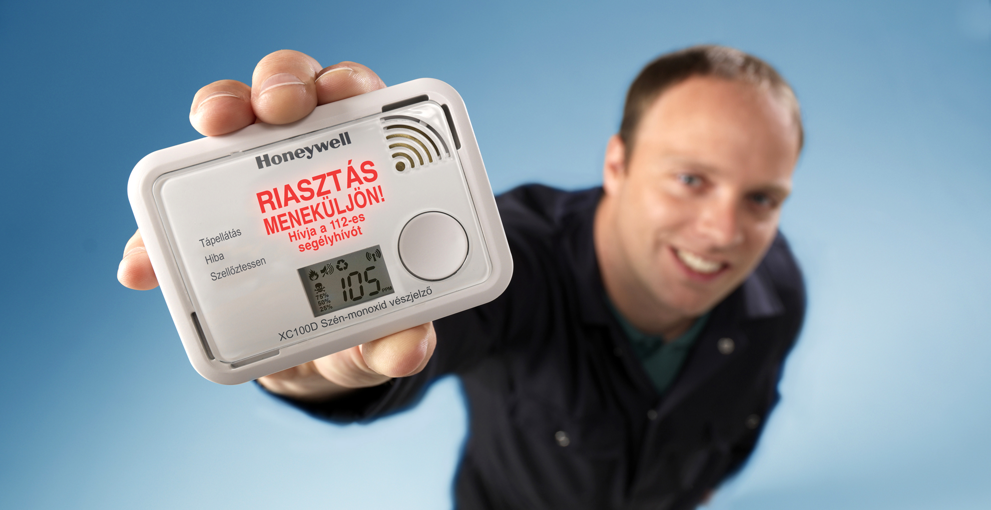 Honeywell CO riaszt&oacute;