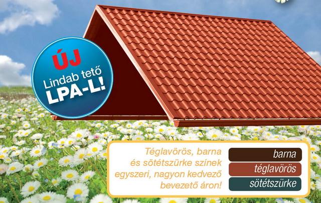 Tetőfel&uacute;j&iacute;t&aacute;s Lindab LPA-L cserepeslemezzel
