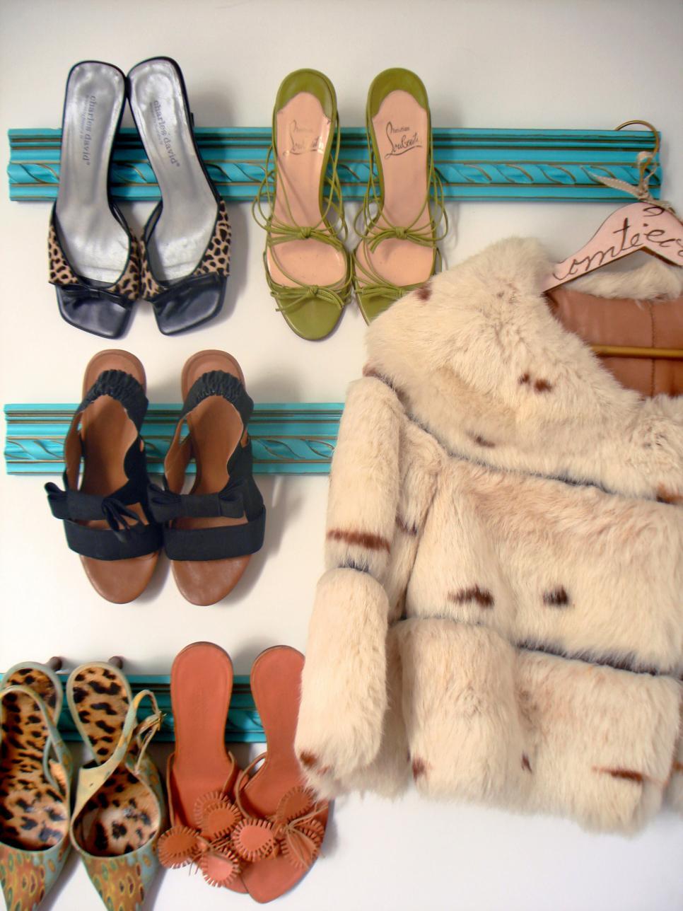 Cipőtárolás dekoratívan