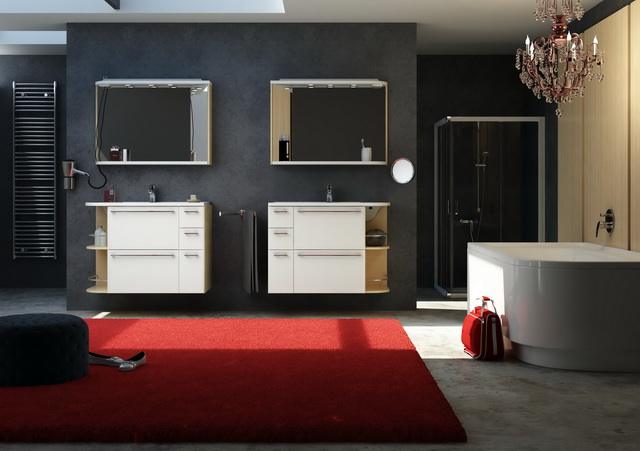 Dupla mosd&oacute;t &uacute;gy is elhelyezhet&uuml;nk, hogy a k&eacute;t egyforma mosd&oacute;t egym&aacute;s mell&eacute; tesz&uuml;nk