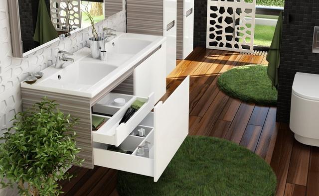 Dupla mosd&oacute; a f&uuml;rdőszob&aacute;ban