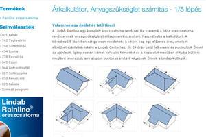 Ereszcsatorna &aacute;rkalkul&aacute;tor