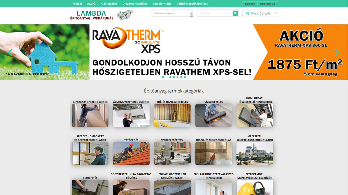 V&aacute;s&aacute;roljon &eacute;p&iacute;tőanyagot online!