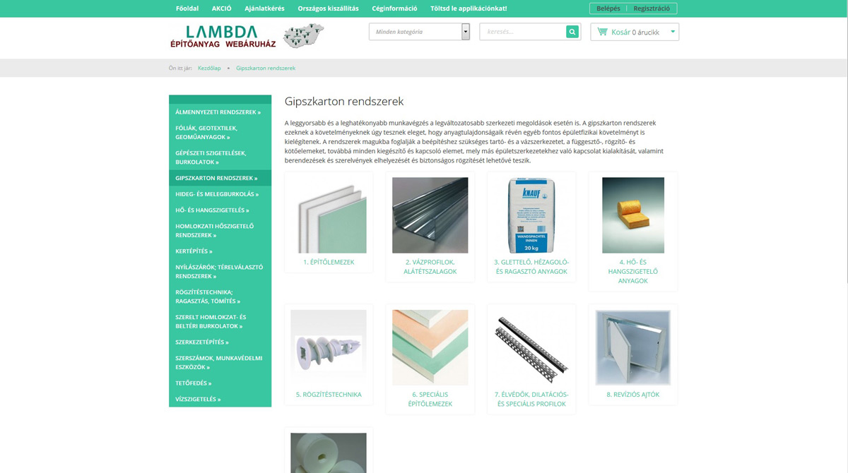 V&aacute;s&aacute;roljon &eacute;p&iacute;tőanyagot online!